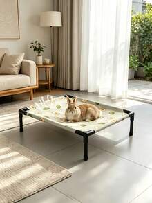 1Pc Elevated Small Pet Camping Bed, Washable Sleeping Mat, All Season Pet Nest For Hamsters, Rabbits, Cats And Tiny Pets - Rectangle - View 9