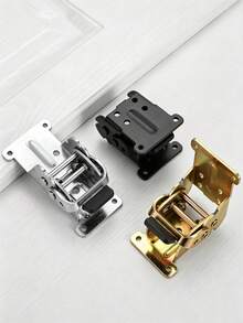 Heavy Duty Self-Locking Foldable Support Bracket, 90° Lock Fold Table Leg Hinge, Black Metal Fold Hardware For Workbench Desk Cabinet Furniture DIY Project, Come With Install Screws - multicolor - View 5