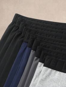 EverLounge 10pcs Men's Colorblock Casual Daily Boxer Briefs - Multicolor - View 3
