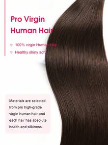 10PCS/Pack Cuticle Remy Seamless Injected Hand-Tied Pro Quality Virgin Human Hair Invisible Tape In Hair Extensions Human Hair Dark Brown Straight Tape Ins Tape In Hair Tape Ins Hair Extensions - S2 - View 6
