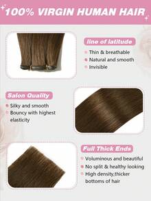 New Design Genius Weft Hair Raw Cuticle Aligned Human Hair Extensions Natural Human Remi Straight New Genius Weft - S4 - View 5