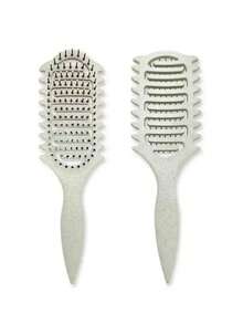 1PC New Upgraded Hollow Design Curling Brush Special Comb Teeth Structure For All Hair Types Reduce Hair Loss Pulling Split Ends Unisex Easy Create Curly Hairstyles Hair Care Tool Salon Daily Use Back To School Travel Gift For Women Men Must Haves - Multicolor - View 6