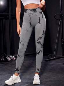 Easithlete Women's High Waist Solid Color Seamless Leggings For Daily Fitness For Chinese New Year - Multicolor - View 4
