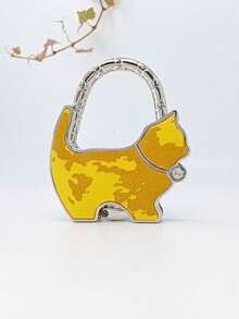 1PC Foldable Space Saving Desk Edge Hanging Hook Bag Holder With Cute Kitten Pattern No Adhesive Easy Clip On Durable Lightweight For Home Office Dorm Kitchen Travel Spring Easter Mother Day Gift Organizer - Multicolor - View 8