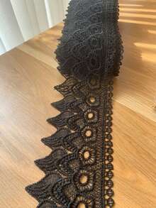 5碼 9CM寬 刺繡蕾絲飾邊布料 復古風 刺繡貼花 縫紉手工 婚禮新娘禮服裝飾 禮品派對裝飾 - 多色的 - 查看 7