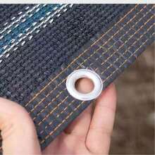 Outdoor Sunshade With Grommets, Premium Sunshade Fabric Fence - Durable, Tear-Resistant, Easy To Install For Balcony, Courtyard, And Swimming Pool - Offers Excellent Sun Protection, Shade, And Privacy With Taped Edge And Grommets - Black - View 7