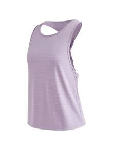 SHEIN Cheerettes 女款 3 件組拼色內衣、高腰緊身褲與圓領上衣休閒日常運動套裝，黑色與紫色，柔軟彈性、防透深蹲、側邊口袋壓力褲 - 彩色 - 查看 13