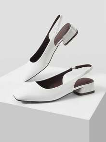 White patent leather