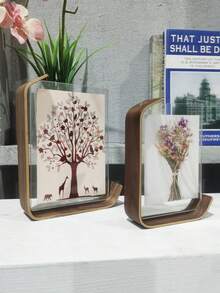 2Pcs/Set Versatile Acrylic Photo Frame With Wooden Stand - Perfect For Displaying Photos, 4x6 Inch 6x8 Inch Photo Frame,Double-Sided Desktop Display, Wedding Photo Frame Decoration Christmas Father's Day Mother's Day Valentine's Day - multicolor - View 5