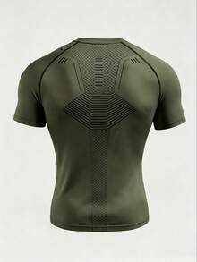 Men's Colorblock Casual Versatile Daily Wear Sports T-Shirt - MultiWarna - View 5