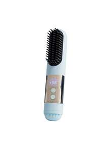 Teckwe New USB-C Charging Straightening Brush, 20S Rapid Heat-Up, Temperature-Controlled And Heat-Resistant Design, Ceramic Hair Protection Layer, Smooth Styling With One Stroke, Suitable For Various Home And Travel Scenarios, 2600 MAh. - Multicolor - View 10