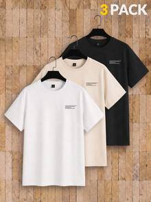 AKNOTIC Business Casual 針織休閒短袖T恤組合 - 彩色 - 查看 1