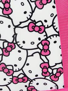 HELLO KITTY AND FRIENDS | SHEIN 蝴蝶結卡通貓印花保溫午餐手提袋，拉鍊保溫冷藏袋，適合女生學生，便攜手提包，適用野餐與日常食物存放 - 粉色 - 查看 4