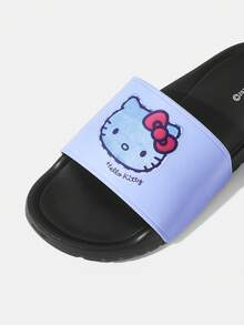 HELLO KITTY AND FRIENDS | SHEIN 女款少女風可愛卡通拖鞋 - 淺藍色 - 查看 4