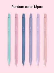 6/12/18pcs Muted Color Mechanical Pencils, 0.5mm/0.7mm Thickness Options, Suitable For Students And Office Use, Automatic Erasable Pencils, Back To School - Morandi Mechanical Pencil - View 12