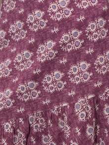 Nöista Asymmetric Long Skirt With Combination Of Stripe Direction. - Dusty Pink - View 7
