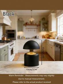 Modern Cordless Mushroom Touch Lamp, Dimmable Brightness, USB Rechargeable, Portable Adjustable Desk Lamp, Suitable For Home Decor, Bedside Or Tabletop, Perfect Holiday Gift - Multicolor - View 9
