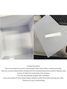 6pcs White Cubic 5-Sided Desktop Storage Organizer Boxes, Suitable For Halloween, Christmas, Wedding Party Dessert Cake Display, Versatile Stackable Design, Space Saving, Sturdy Durable, Perfect For Candy Buffet, Snack Tray, Tabletop Decor - Multicolor - View 11