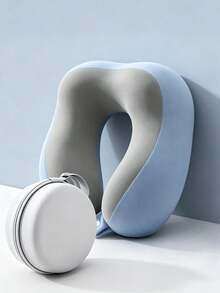 2026 New U-Shaped Memory Foam Neck Pillow With Storage Case, Portable Travel Pillow With Slow Rebound Support, Removable & Washable Cover For Airplane, Office Nap & Travel, Portable U-Shaped Memory Foam Neck Pillow With Carry Case,U-Shaped Memory - Neck pillow - View 5