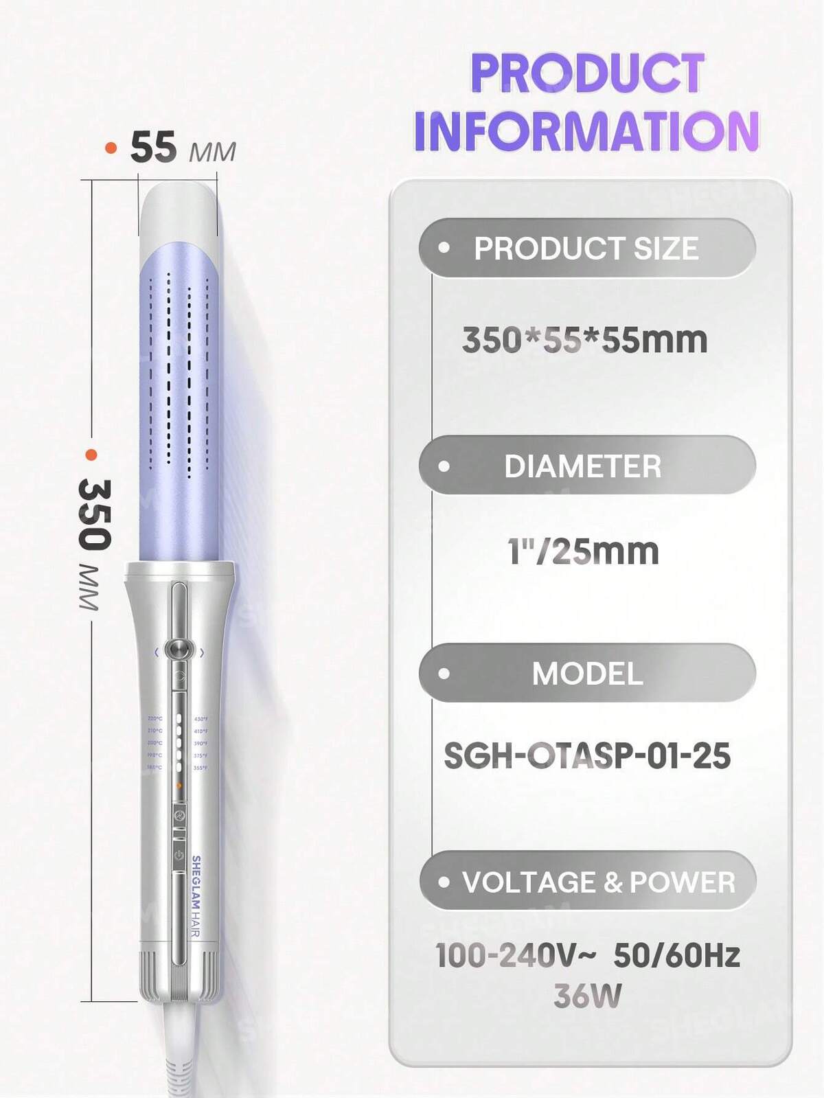 One Touch Airflow Styler Pro-25mm EU Plug