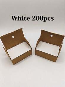 200/100 lembar Kartu Kosong, Kartu Gambar DIY, Kartu Flash Pinyin, Kartu Kosakata Bahasa Inggris Kertas Kraft Sudut Bulat, Kartu Memo, Untuk Pesan dan Kartu Bisnis - 9*5.4cm - View 11