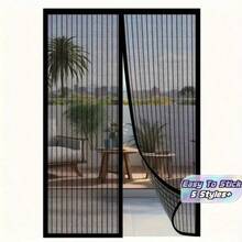2026 New High-End Magnetic Door Curtain, Diamond Mesh Material, Cat-Proof And Bite-Resistant - Seamless Self-Sealing Design, Durable Insect Barrier, Pet-Friendly, No Manual Operation Required, Easy Entry And Exit - King Kong Mesh Upgrade - Grey - View 1