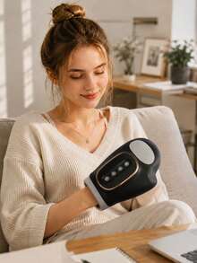 Teckwe Smart Handheld Massager With Pressure Massage And Heating Function, 5-Level Pressure Adjustment, 3 Modes, Ergonomic Design, Suitable For Palm And Finger Use, Versatile Application, Ideal Gift For Holidays And Various Occasions! 1200mAh - Multicolor - View 3