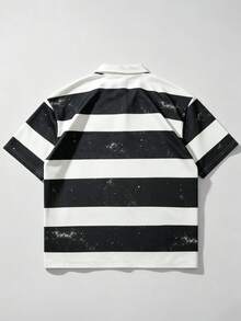 ROMWE MEN Prep 2026世界盃春夏秋款男士休閒時尚短袖 Polo 衫 T-shirt 上衣 - 彩色 - 查看 3