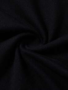 SHEIN Teen Girls Colorblock Folded Waist Flare Pants - Dark Grey - View 4