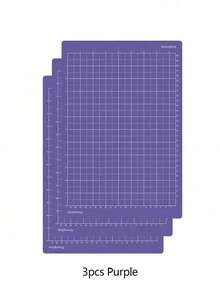 3PCS Cutting Mats 8.5*12 Inch Compatible With Joy Xtra, Reusable Adhesive Cut Mats With 3 Different Stickiness (Light, Standard, Strong), Replacement Sticky Mats For Cricut Cutting Machine, School Craft Back To School Supplies - multicolor - View 14