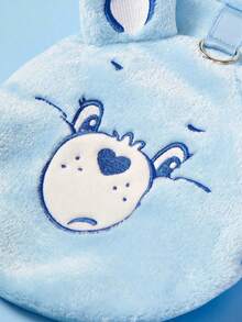 Care Bears X PETSIN 1件刺繡小熊藍色絨毛保暖無袖外套，附牽繩，適合貓狗，適合舒適的室內時光或寒冷天氣的戶外探險 - 淺藍色 - 查看 10