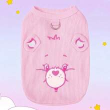 Care Bears X PETSIN 1pc Love Bear Embroidered Pet Pullover Vest, Cute Cartoon Pattern, Soft & Breathable Polyester, Anti-Flea, Less Shedding, Heat-Resistant, Super Comfy For Cats & Dogs, Purrfect For Indoor & Outdoor Fun Days - Multicolor - View 20