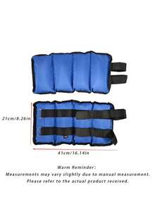 2pcs 6kg/13lb Weighted Training Sandbags, Strength Training Wrist & Ankle Sandbags - Blue - View 12