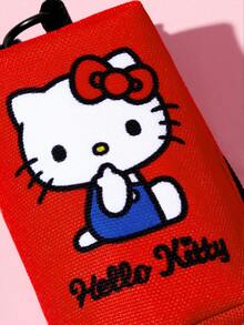 HELLO KITTY AND FRIENDS | SHEIN 蝴蝶結貓咪印花寵物牽引裝備單賣，胸背帶牽繩項圈拾便袋收納器，多尺寸適用貓狗，柔軟加墊日常戶外散步配件 - 大紅色 - 查看 6