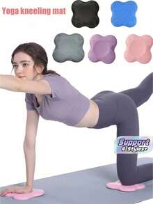 2/4 buah Bantalan Lutut Yoga Tebal, Matras Latihan Yoga dan Pilates, untuk Penopang Lutut/Siku/Pergelangan Tangan, Latihan Kekuatan dan Plank - MultiWarna - View 1