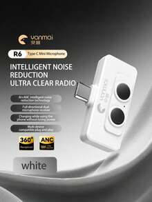 Teckwe Mobile AI Noise-Reducing Wired Microphone - Easy To Use, Ideal For Vlogging Or Voiceover, With Headphone Monitoring Function. This Portable Microphone Is Perfect For Live Streaming And Audio Recording. - View 13