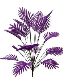 Simulation Tail Sunflower Palm Tree Simulation Tree Living Room Home Decoration Artificial Fake Iron Leaves - Purple - View 8