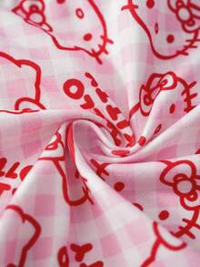 HELLO KITTY AND FRIENDS | SHEIN سروال داخلي كاجوال للنساء مزين بطباعة الرسوم الكرتونية والفيونكة - متعدد الألوان - مشاهدة 6
