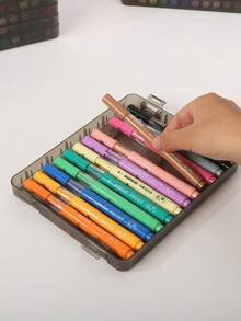 60/48/36 Colors Acrylic Marker Pen Set, Multi-Color Opaque Water-Based Painting Pens With Black Storage Box, Art Drawing Supplies For Students, Hobby Painting & Art Creation - Sets - View 10