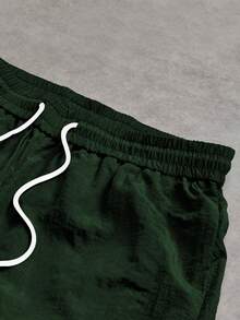 Gym Rark Pantalones deportivos con cintura de cordón y puños para hombre - Verde Oscuro - Ver 3