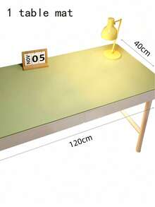 1pcEye Protection Desk Mat Student Leather Non Slip Solid Color Table Cover Oil Proof Computer Laptop Pad For Home Office Study Dining Table Decor Gift - green - View 14
