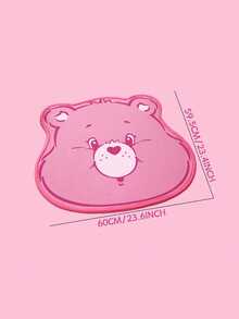 Care Bears X PETSIN 1件粉色熊卡通可愛圖案印花絨毛寵物睡墊，溫暖舒適，適合貓狗，適用於客廳、臥室、籠子，生日或週年紀念的可愛禮物 - 熊頭地墊 - 查看 12