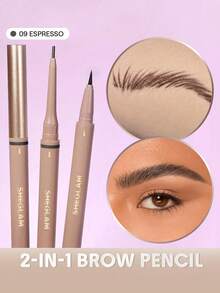 SHEGLAM Brows On Demand 二合一眉筆-Espresso 品牌美妝化妝品 適合女士與女孩 - Espresso - 查看 1