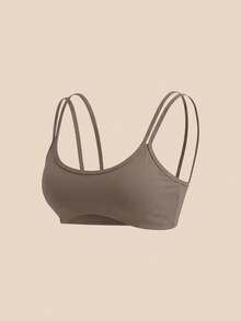 SHEIN Cheerettes 女款素色日常健身舒適運動內衣 - 彩色 - 查看 7