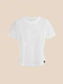 SHEIN Cheerettes 女款純色圓領休閒百搭日常運動T恤 - 彩色 - 查看 12