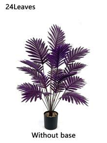 Simulation Tail Sunflower Palm Tree Simulation Tree Living Room Home Decoration Artificial Fake Iron Leaves - Purple - View 11