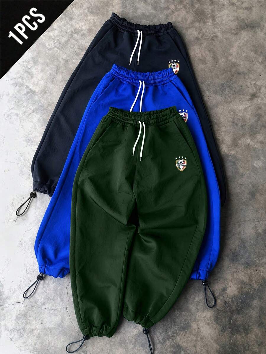 Gym Rark Pantalones deportivos con cintura de cordón y puños para hombre - Verde Oscuro - Ver 1
