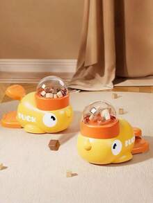 Cute Yellow Duck Interactive Pet Feeder, Treat Dispensing Puzzle Leak Food Toy For Dogs And Cats - Multicolor - View 2