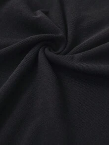 Manfinity CityGents 男士春秋黑色針織提花背心 - 黑色 - 查看 8