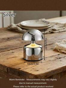 Modern Cordless Mushroom Touch Lamp, Dimmable Brightness, USB Rechargeable, Portable Adjustable Desk Lamp, Suitable For Home Decor, Bedside Or Tabletop, Perfect Holiday Gift - Multicolor - View 11